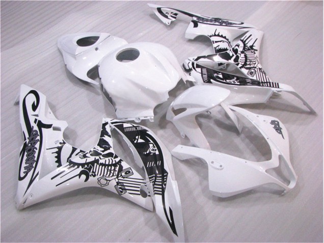 Schwarz Weiß CBR 600 RR 07-08 Verkleidung Schwarz Weiß CBR 600 RR 07-08 Verkleidung
