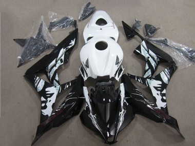 Schwarz Weiß CBR 600 RR 07-08 Verkleidungen
