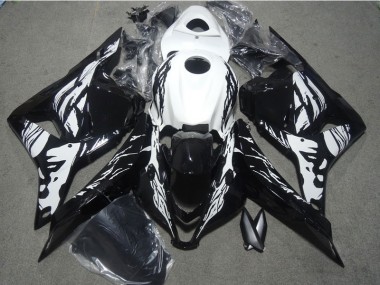 Schwarz Weiß CBR 600 RR 09-12 Verkleidungen
