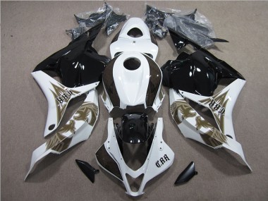 Schwarz Weiß CBR 600 RR 09-12 Verkleidungen & Plastik