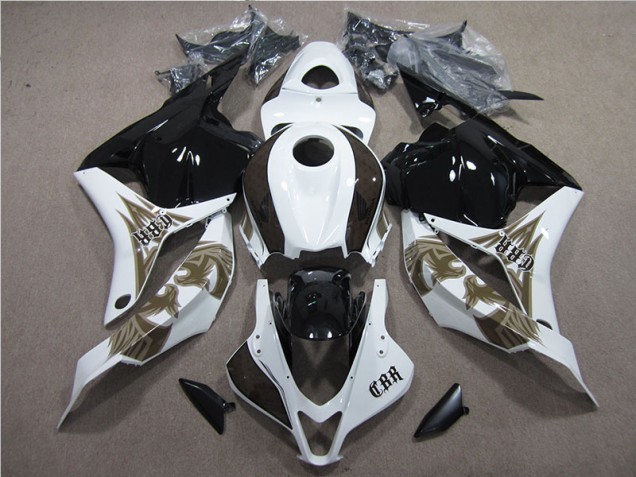 Schwarz Weiß CBR 600 RR 09-12 Verkleidungen & Plastik