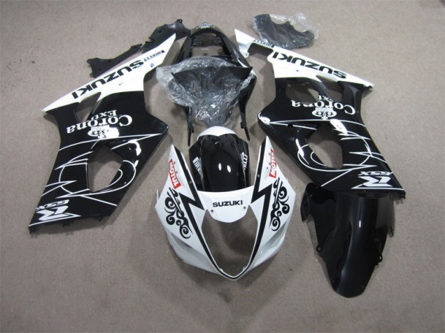 Schwarz Weiß Corona Extra Motul GSXR 1000 K3 03-04 Verkleidungen Schwarz Weiß Corona Extra Motul GSXR 1000 K3 03-04 Verkleidungen