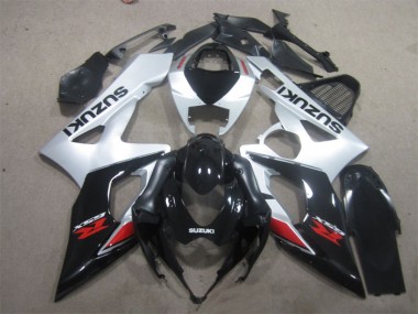 Schwarz Weiß GSXR 1000 K5 05-06 Verkleidungen