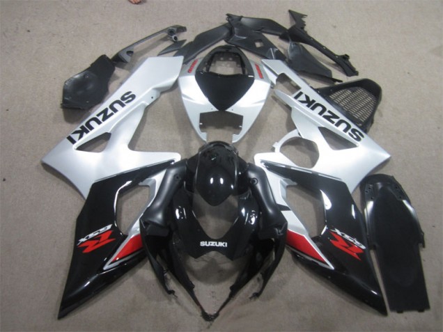 Schwarz Weiß GSXR 1000 K5 05-06 Verkleidungen