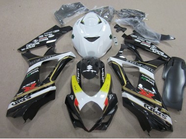 Schwarz Weiß GSXR 1000 K7 07-08 Verkleidungen
