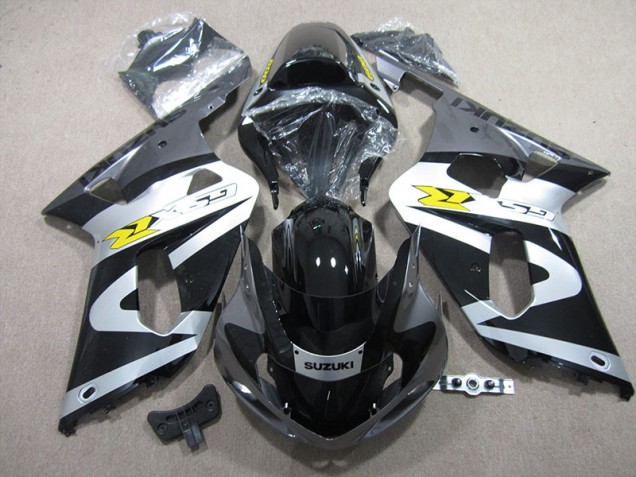 Schwarz Weiß GSXR 600 K1 K2 K3 01-03 Verkleidungen Schwarz Weiß GSXR 600 K1 K2 K3 01-03 Verkleidungen