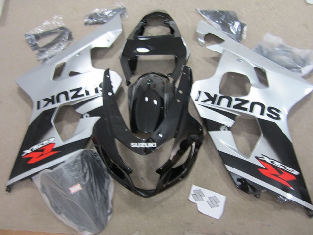 Schwarz Weiß GSXR 750 K4 04-05 Verkleidungen Schwarz Weiß GSXR 750 K4 04-05 Verkleidungen