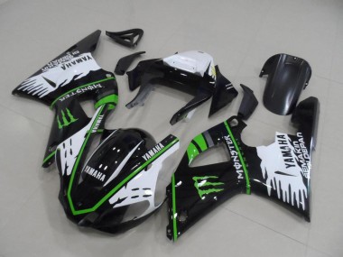 Schwarz Weiß Grün Monster R1 00-01 Verkleidung