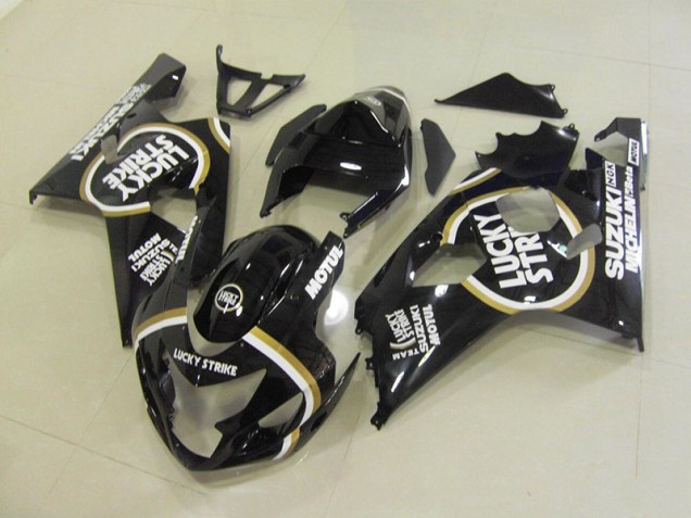 Schwarz Weiß Lucky Strike Motul GSXR 750 K4 04-05 Verkleidungen Schwarz Weiß Lucky Strike Motul GSXR 750 K4 04-05 Verkleidungen