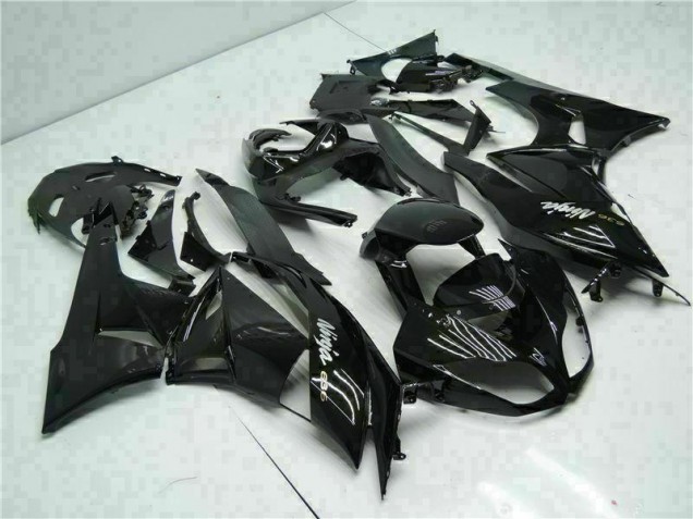 Schwarz Weiß Ninja 636 ZX6R 09-12 Verkleidungen Schwarz Weiß Ninja 636 ZX6R 09-12 Verkleidungen