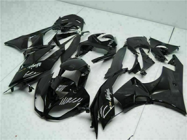 Schwarz Weiß Ninja 636 ZX6R 09-12 Verkleidungen Schwarz Weiß Ninja 636 ZX6R 09-12 Verkleidungen