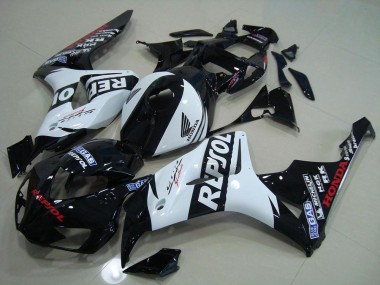 Schwarz Weiß Repsol CBR 1000 RR 06-07 Verkleidungen