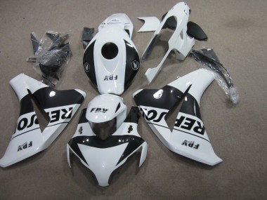 Schwarz Weiß Repsol CBR 1000 RR 08-11 Verkleidungen