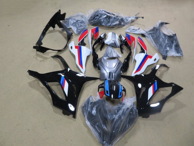 Schwarz Weiß Rot Blau S1000RR 19-21 Verkleidung