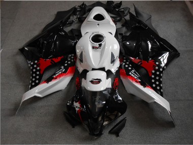 Schwarz Weiß Rot CBR 600 RR 09-12 Verkleidungen