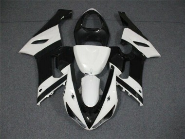 Schwarz Weiß ZX6R 05-06 Verkleidung