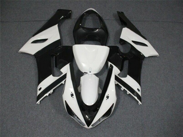 Schwarz Weiß ZX6R 05-06 Verkleidung