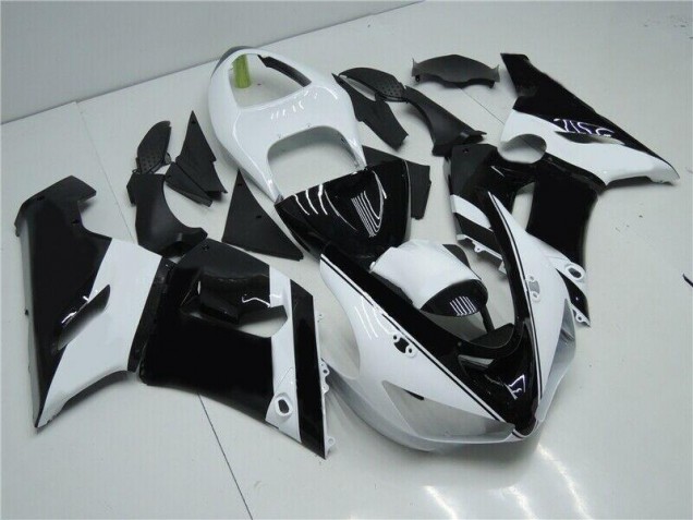 Schwarz Weiß ZX6R 05-06 Verkleidungen Schwarz Weiß ZX6R 05-06 Verkleidungen