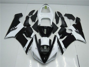 Schwarz Weiß ZX6R 05-06 Verkleidungen