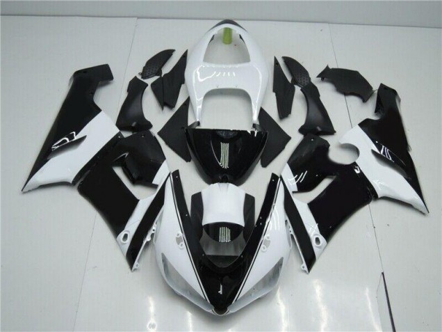 Schwarz Weiß ZX6R 05-06 Verkleidungen Schwarz Weiß ZX6R 05-06 Verkleidungen