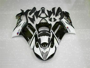 Schwarz Weiß ZX6R 07-08 Verkleidung