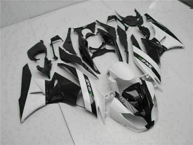 Schwarz Weiß ZX6R 09-12 Verkleidungen Schwarz Weiß ZX6R 09-12 Verkleidungen