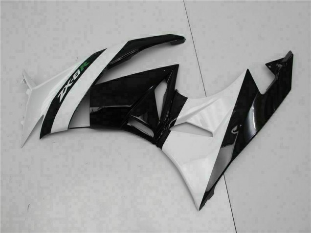 Schwarz Weiß ZX6R 09-12 Verkleidungen Schwarz Weiß ZX6R 09-12 Verkleidungen