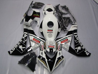 Schwarz Weißer Denso Playboy CBR 1000 RR 08-11 Verkleidungen