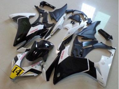 Schwarz Weißer Denso Rizoma 14 CBR 500 RR 13-15 Verkleidungen