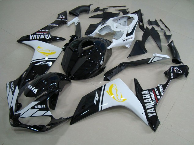 Schwarz Weißer Dolphin R1 07-08 Verkleidungen Schwarz Weißer Dolphin R1 07-08 Verkleidungen