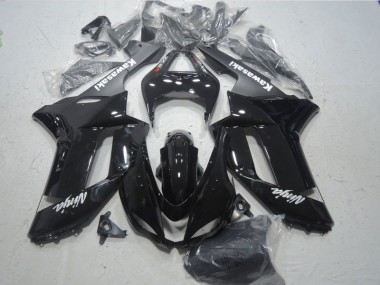 Schwarz Weißer Ninja ZX6R 07-08 Verkleidungen