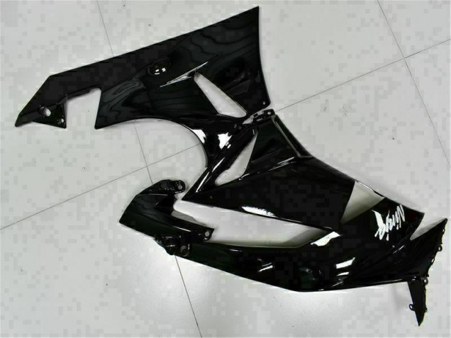 Schwarz Weißer Ninja ZX6R 09-12 Verkleidungen
