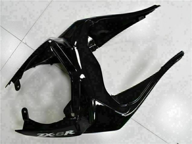 Schwarz Weißer Ninja ZX6R 09-12 Verkleidungen