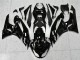 Schwarz Weißer Ninja ZX6R 09-12 Verkleidungen