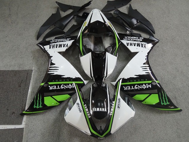 Schwarz Weißes Monster Pizzoli CBR 600 RR 07-08 Verkleidungen Schwarz Weißes Monster Pizzoli CBR 600 RR 07-08 Verkleidungen
