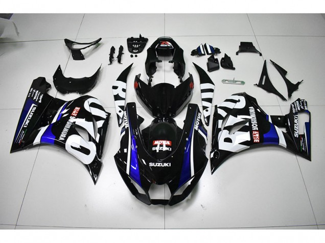 Schwarz Weißes Motul GSXR 1000 17-23 Verkleidungen Schwarz Weißes Motul GSXR 1000 17-23 Verkleidungen