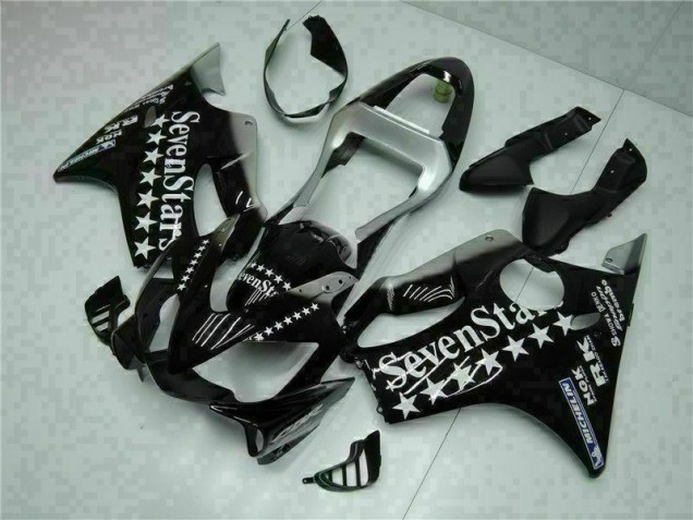 Schwarz Weißes SevenStarss CBR 600 F4i 01-03 Verkleidungen