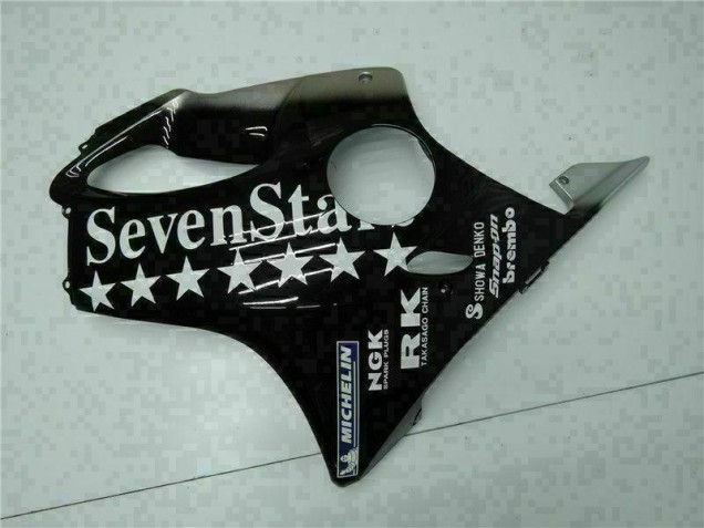 Schwarz Weißes SevenStarss CBR 600 F4i 01-03 Verkleidungen