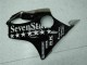 Schwarz Weißes SevenStarss CBR 600 F4i 01-03 Verkleidungen
