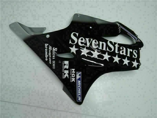 Schwarz Weißes SevenStarss CBR 600 F4i 01-03 Verkleidungen