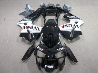 Schwarz Weißes Westmuster CBR 600 RR 05-06 Verkleidungen
