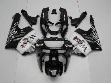 Schwarz Weißes Westmuster ZX9R 94-97 Verkleidungen
