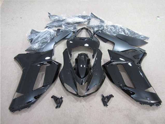 Schwarz ZX6R 07-08 Vollverkleidung Schwarz ZX6R 07-08 Vollverkleidung