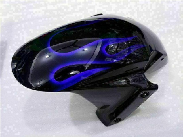 Schwarz mit Blaur Flamme CBR 600 RR 03-04 Verkleidungen