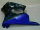 Schwarz mit Blaur Flamme ZX6R 00-02 Verkleidungen