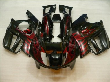 Schwarz rote Flamme CBR 600 F3 95-98 Verkleidung