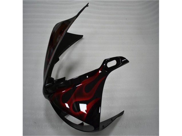 Schwarz rote Flamme R6 03-05 Verkleidungen Schwarz rote Flamme R6 03-05 Verkleidungen