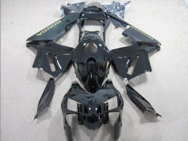 Schwarz und Gold Aufkleber CBR 600 RR 03-04 Vollverkleidung