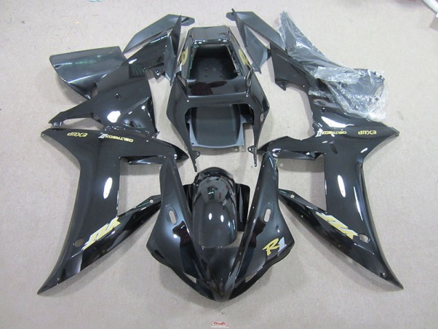 Schwarz und Gold Aufkleber R1 02-03 Verkleidungen Schwarz und Gold Aufkleber R1 02-03 Verkleidungen