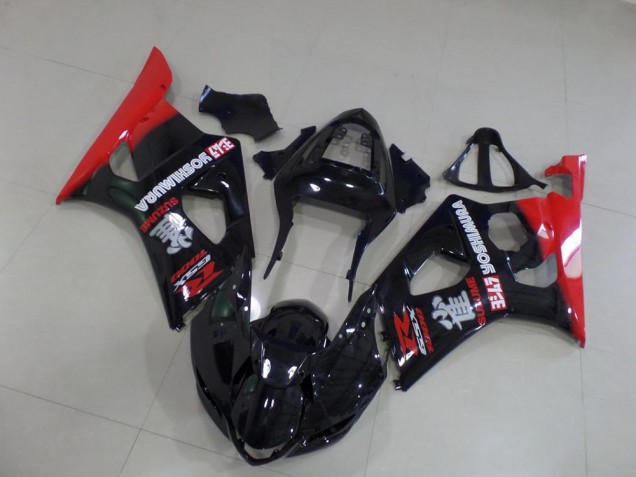 Schwarz und Rot GSXR 1000 K3 03-04 Verkleidungen Schwarz und Rot GSXR 1000 K3 03-04 Verkleidungen